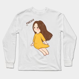 Cute girl smile Long Sleeve T-Shirt